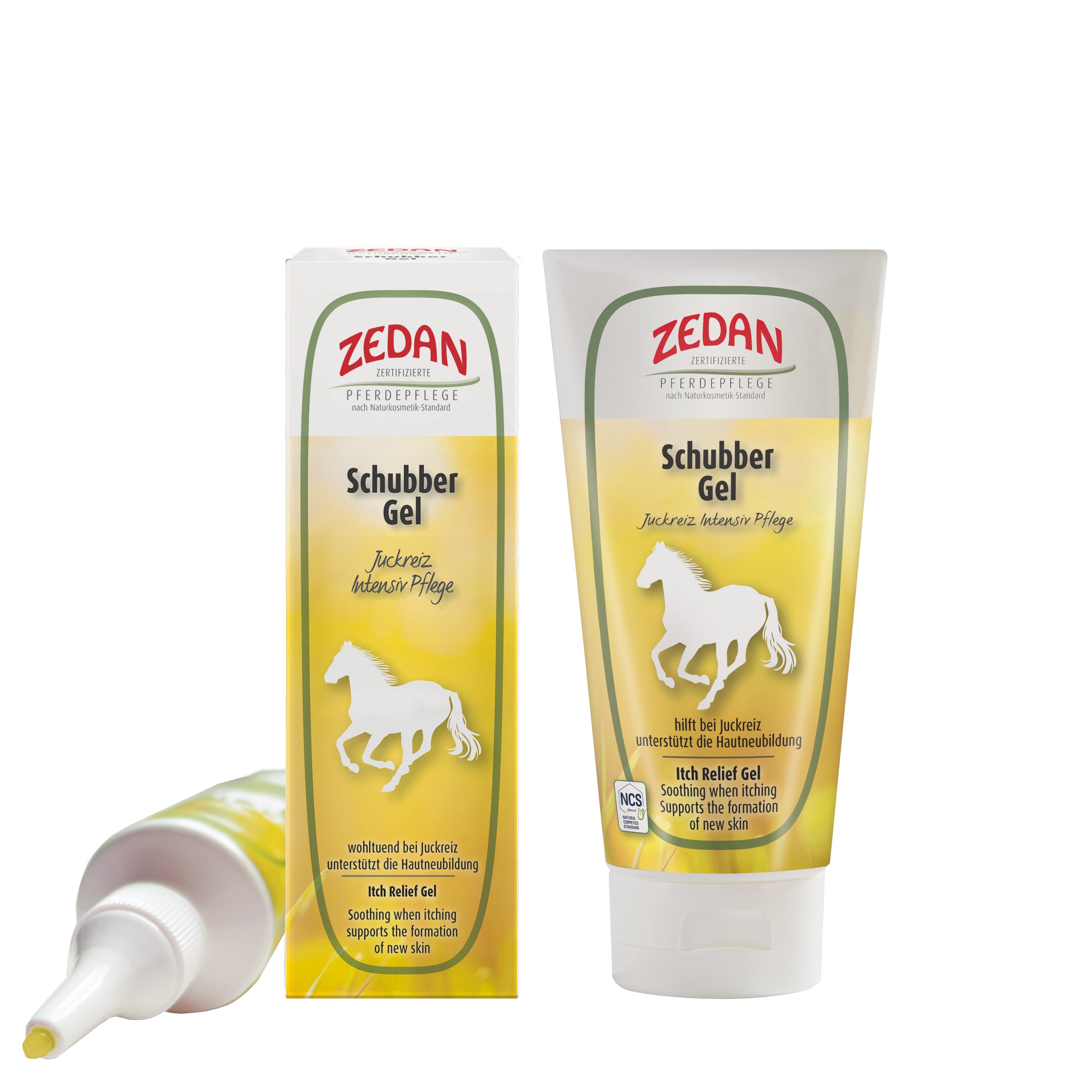 ZEDAN Schubber-Gel Juckreiz Intensivpflege für stark juckende Hautareale, sowie gereizte Haut