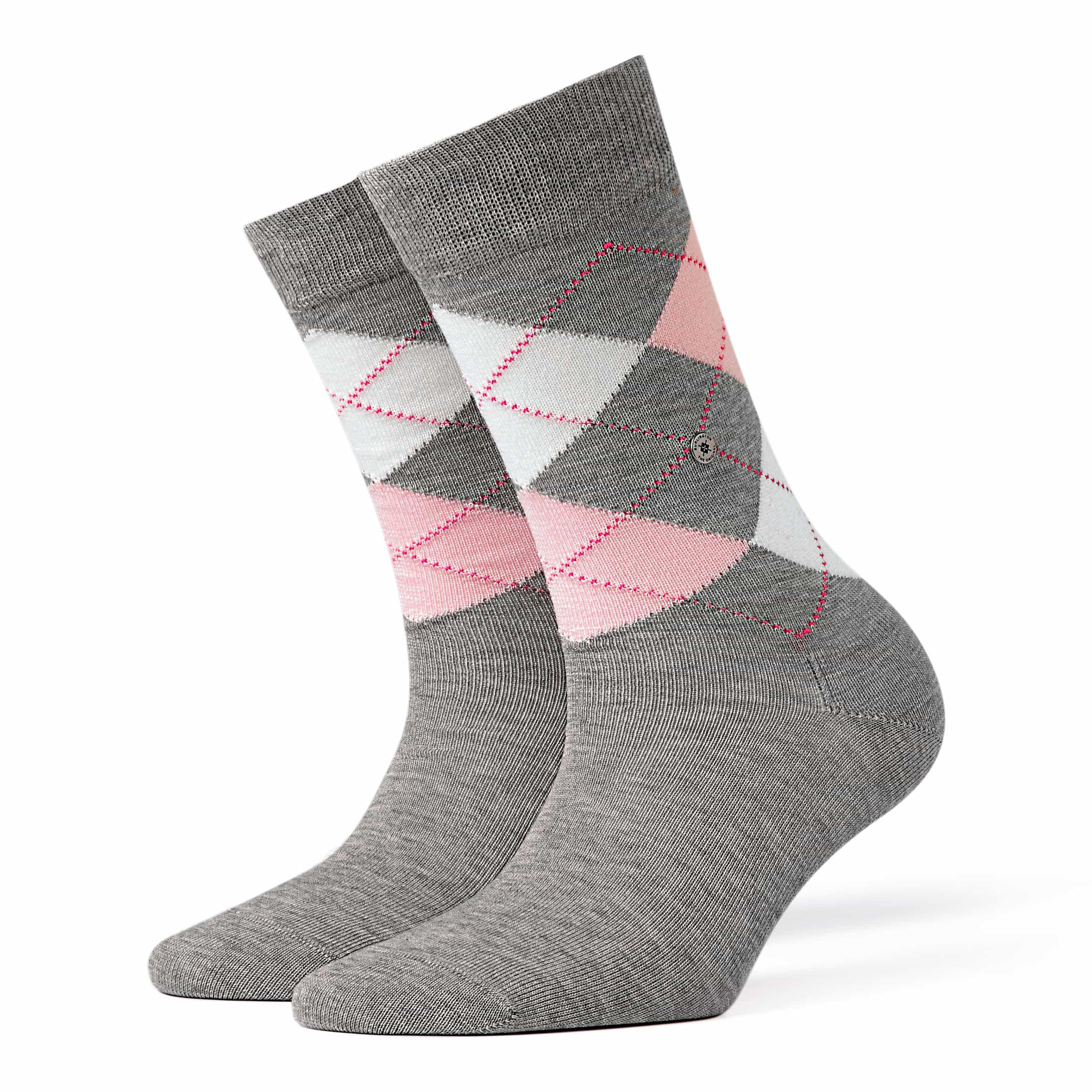 Burlington Covent Garden Damen Strümpfe grey-white - ePony Reitsport