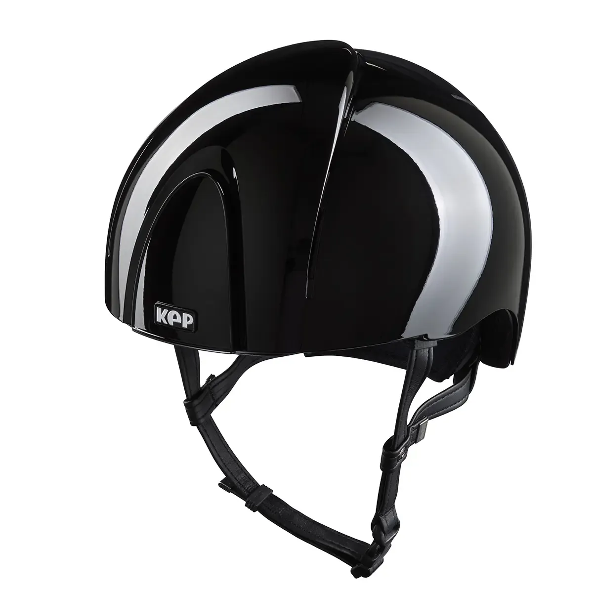 KEP Smart Nova Metal Polish Schwarz mit Jockey-Visier – Vorderansicht