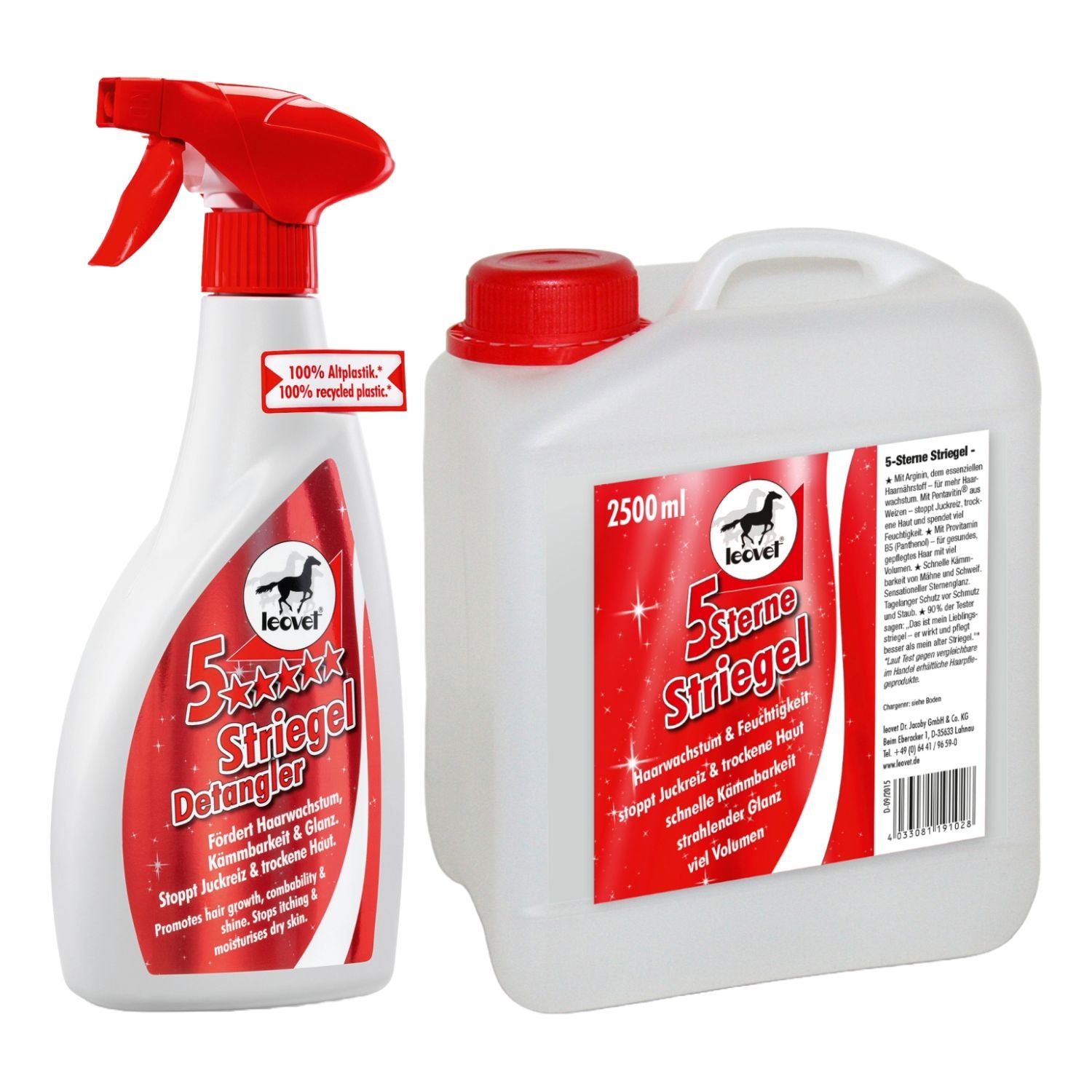 leovet 5-Sterne Striegel Mähnenspray und Fellglanzspray - ePony Reitsport