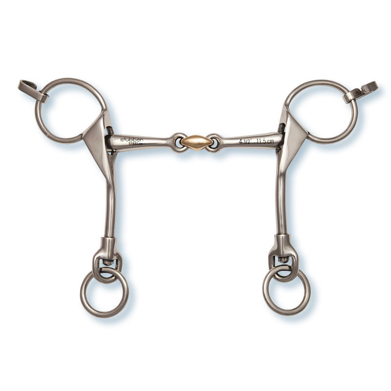 Stübben Island Kandare 2498 Herning doppelt gebrochen mit Sweet Copper Mittelstück