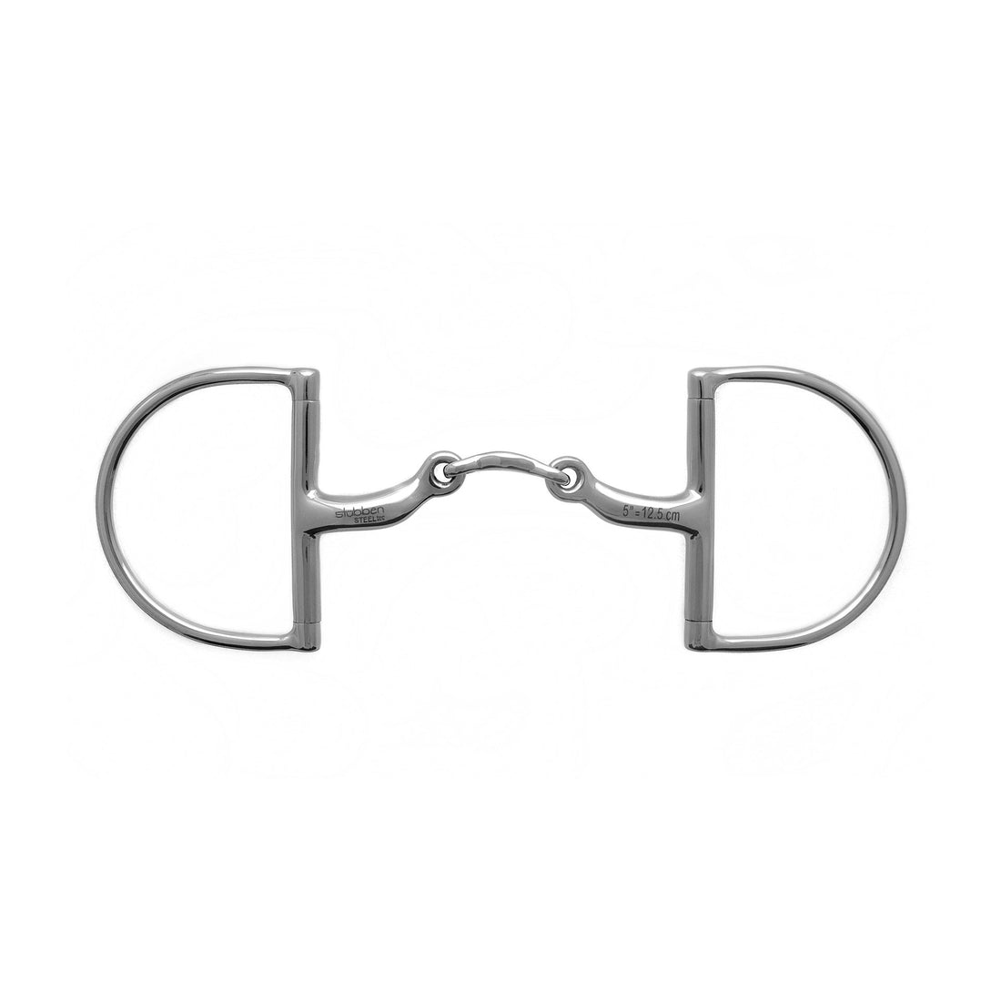 Stübben 2259 Anatomische D-Ring-Trense doppelt gebrochen aus Edelstahl