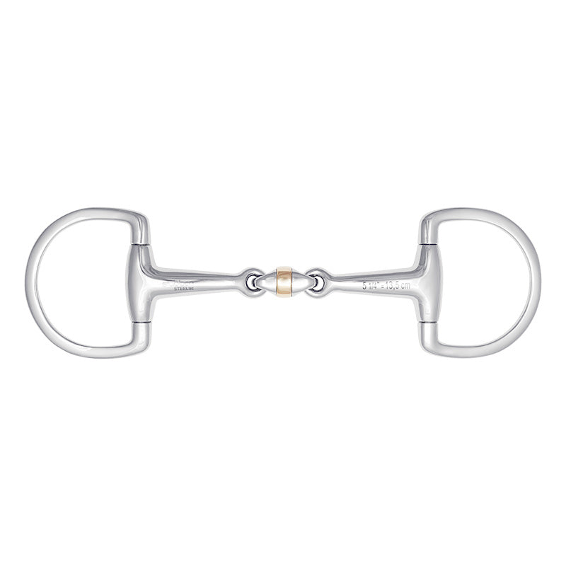 Stübben 2658 Soft-Roll D-Ring Trense doppelt gebrochen mit Sweet Copper Mittelstück