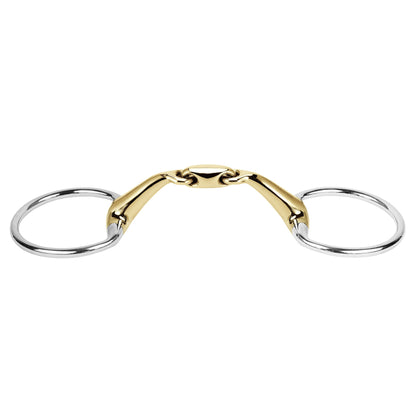 Stübben 2630 Olivenkopftrense Level 2 doppelt gebrochen mit Sweet Copper Mundstück