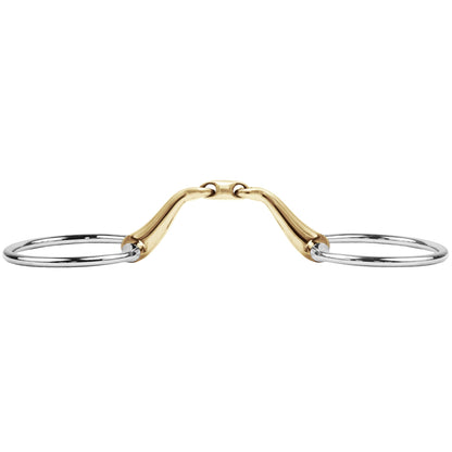 Stübben 2631 Olivenkopftrense Level 3 doppelt gebrochen mit Sweet Copper Mundstück