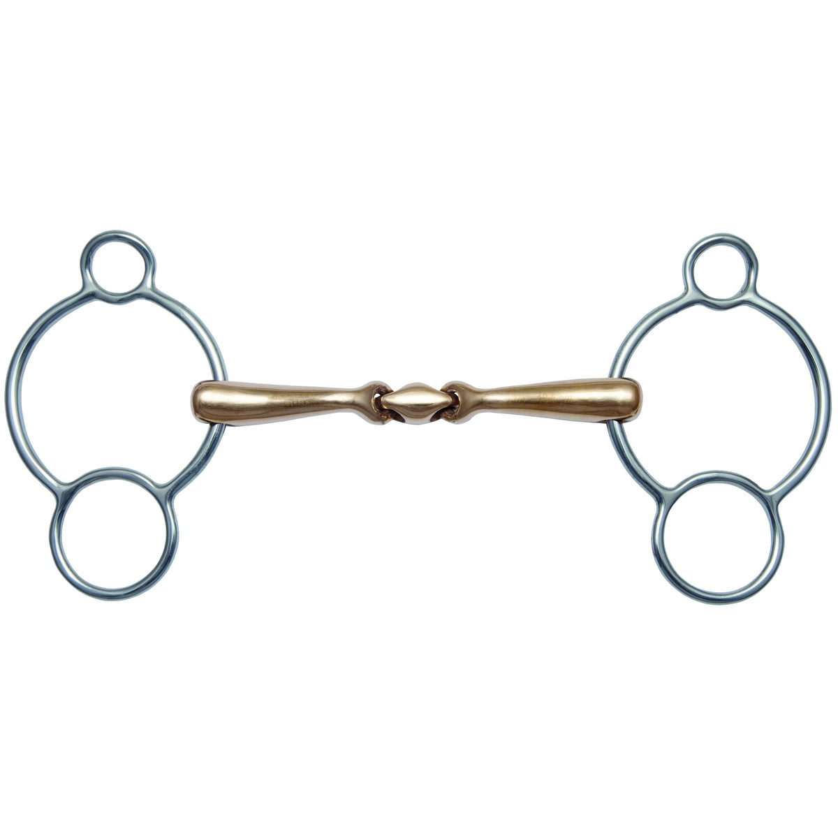 Stübben 2980 Quick Contact 3 Ring Trense Level 3 mit Sweet Copper Mundstück