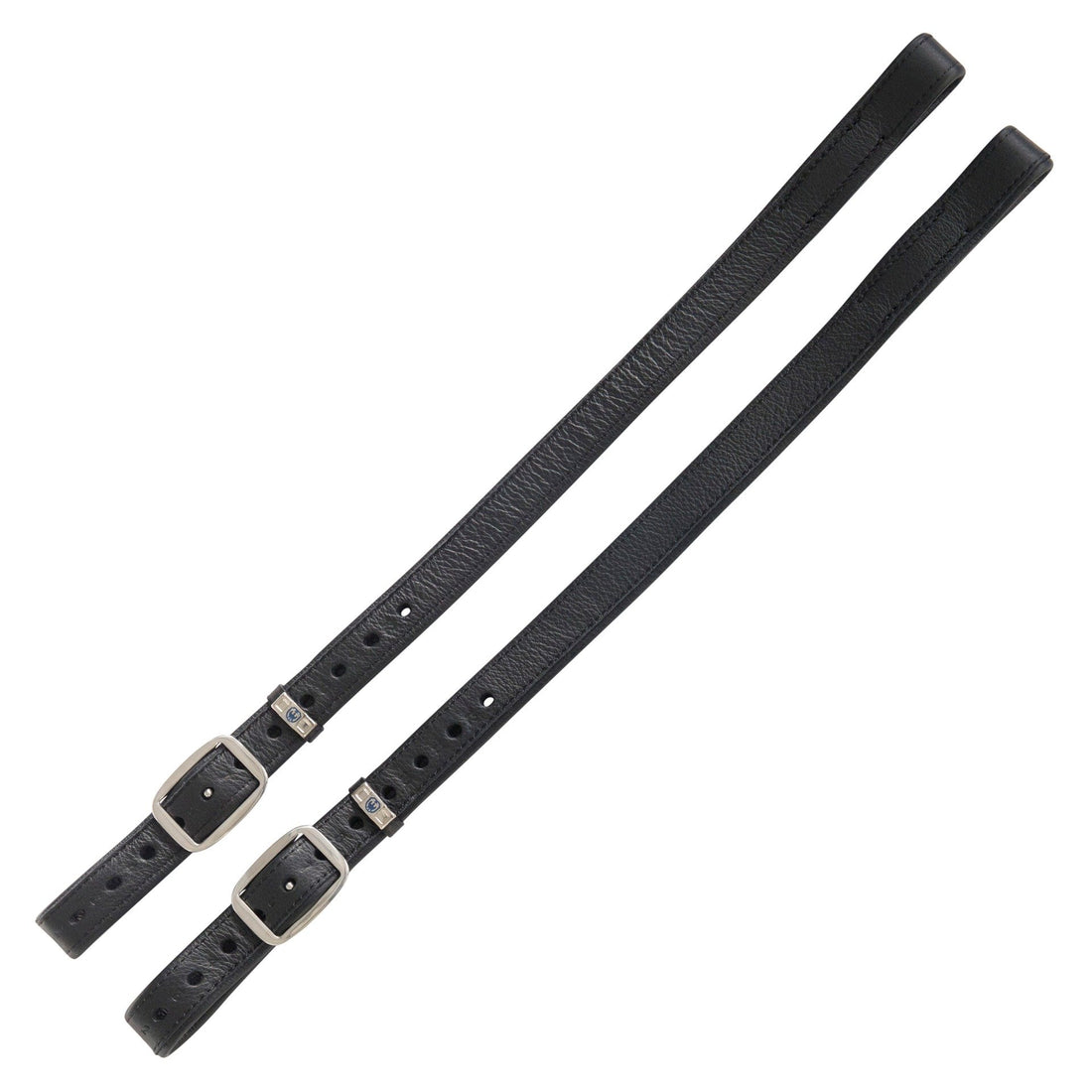 Stübben Mono de Luxe Steigbügelriemen aus hochwertigem Leder mit befestigtem Steigbügel, schnallenfrei im oberen Bereich für mehr Komfort am Oberschenkel und direkten Kontakt zum Pferd bei der Nutzung im Monosattel.