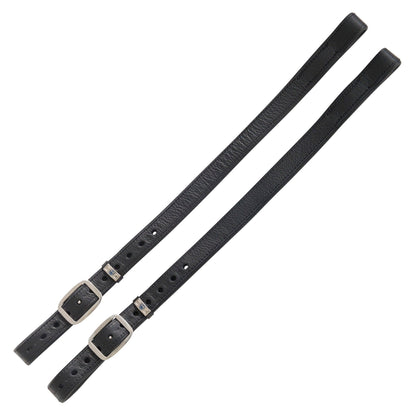 Stübben Mono de Luxe Steigbügelriemen aus hochwertigem Leder mit befestigtem Steigbügel, schnallenfrei im oberen Bereich für mehr Komfort am Oberschenkel und direkten Kontakt zum Pferd bei der Nutzung im Monosattel.