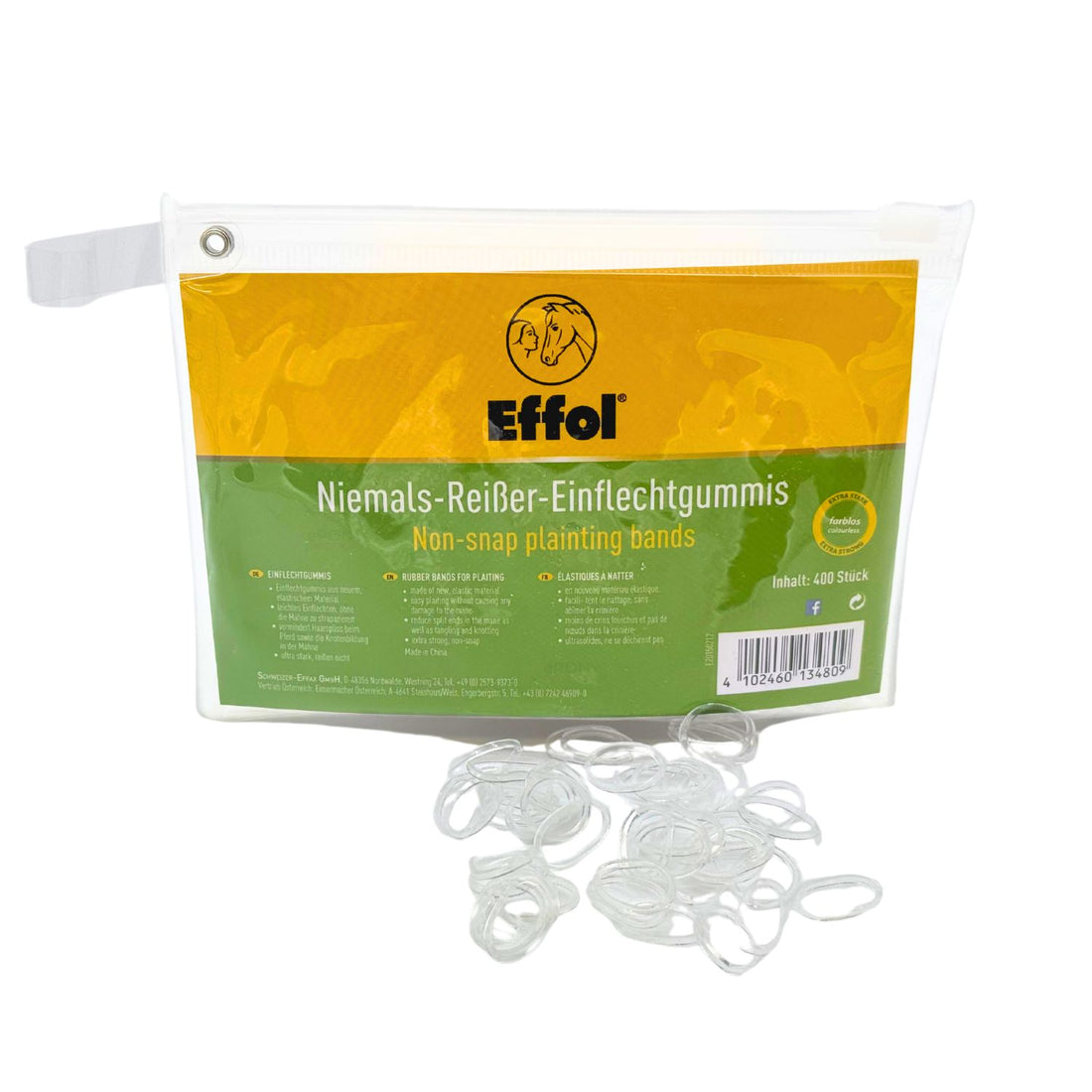 Effol Niemals Reißer Einflechtgummis farblos