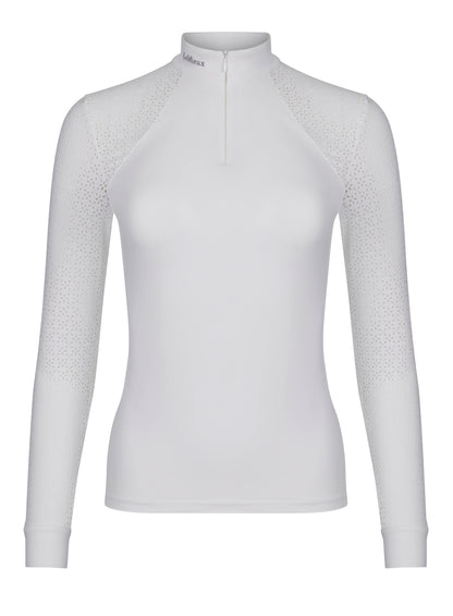 LeMieux Langarm Turniershirt Olivia Show Shirt Long Sleeve white