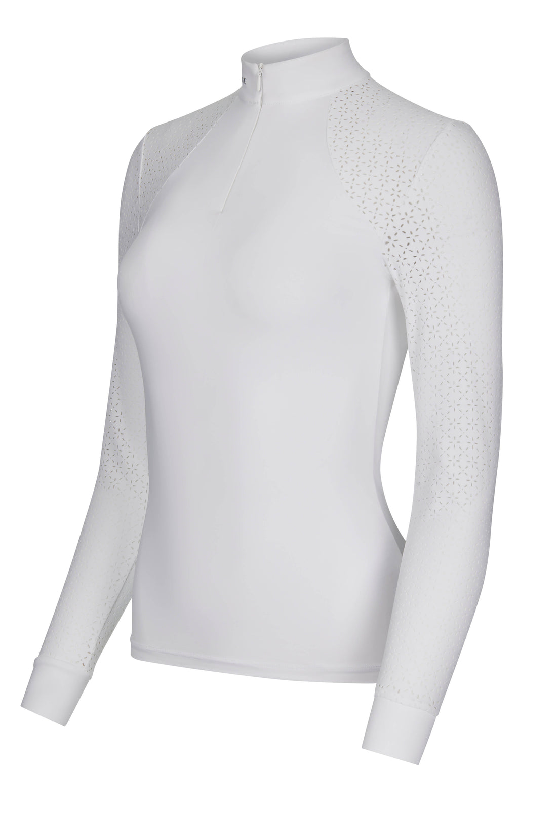LeMieux Langarm Turniershirt Olivia Show Shirt Long Sleeve white