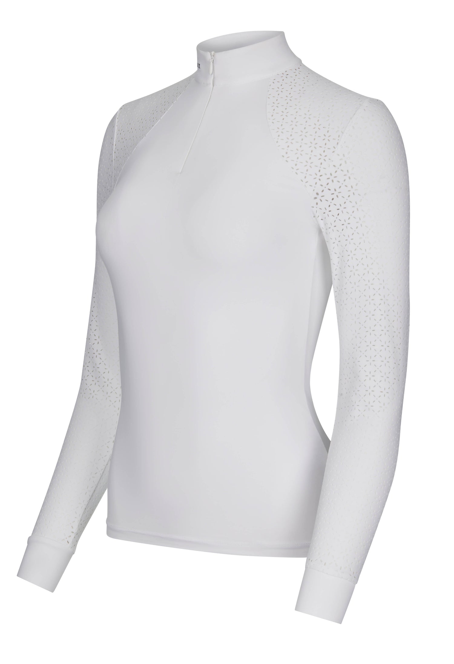 LeMieux Langarm Turniershirt Olivia Show Shirt Long Sleeve white