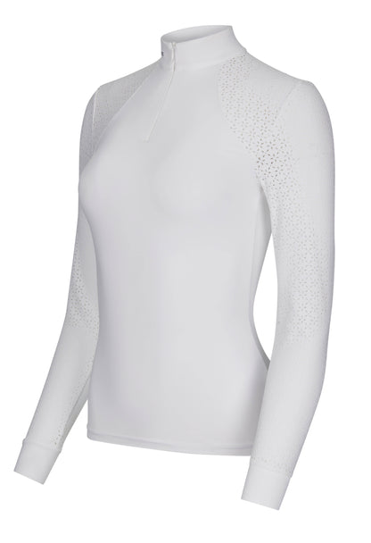 LeMieux Langarm Turniershirt Olivia Show Shirt Long Sleeve white