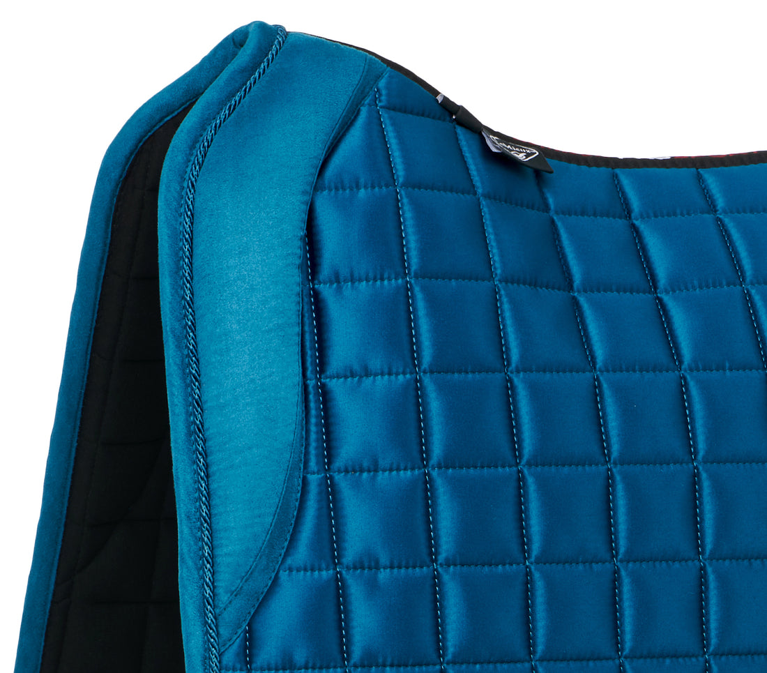 LeMieux Schabracke Loire Memory Satin Dressage Square marine