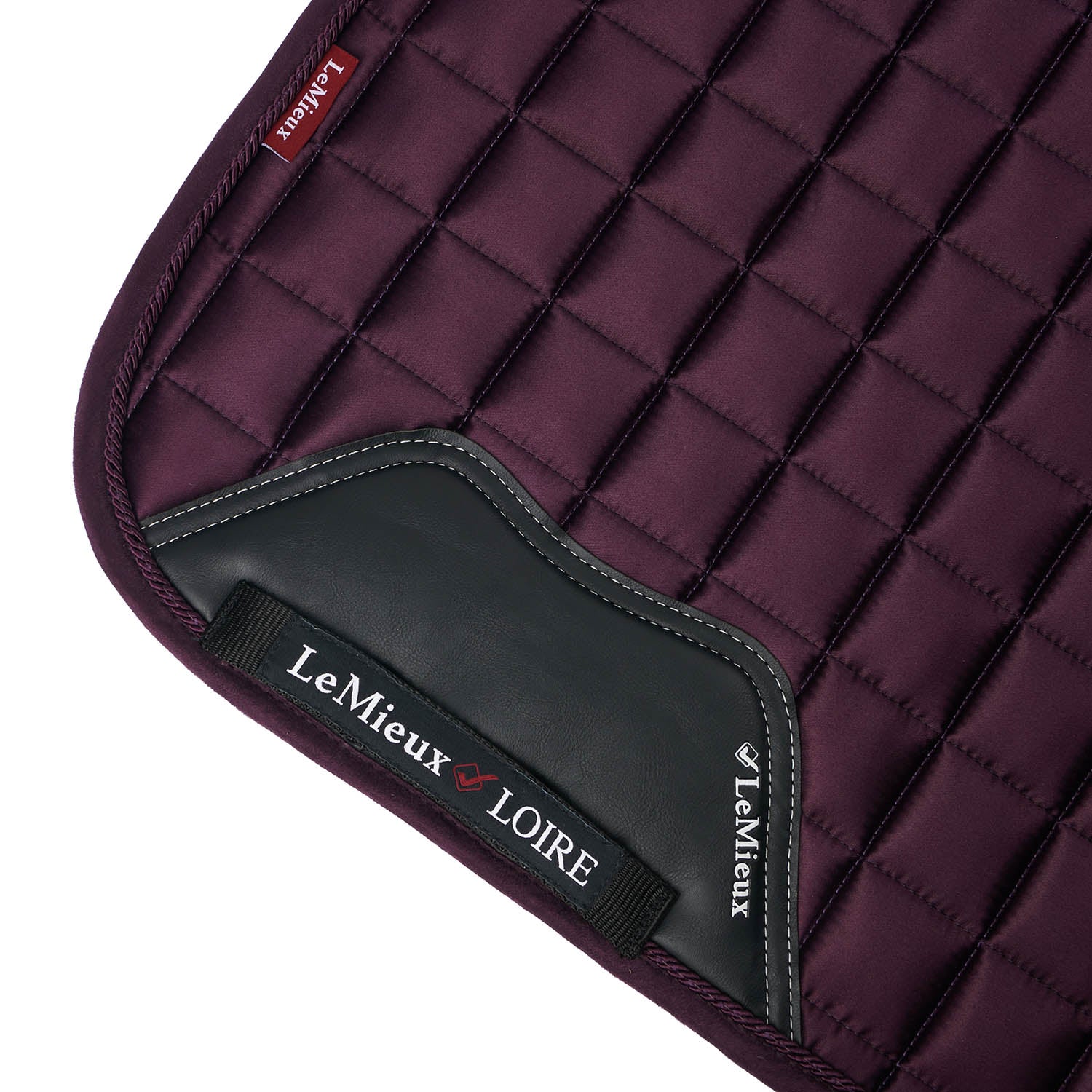 LeMieux saddle pad Loire Classic Satin Dressage Square fig