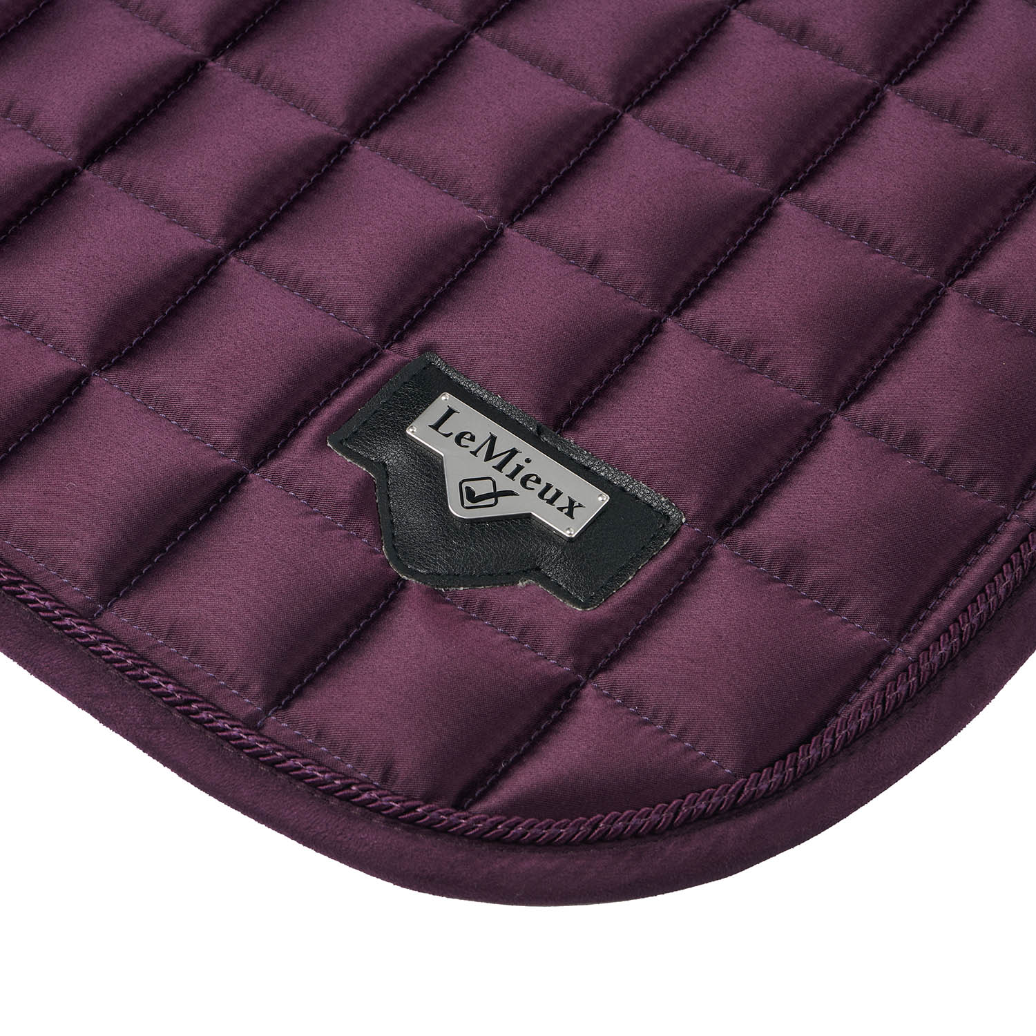LeMieux saddle pad Loire Memory Satin Dressage Square fig
