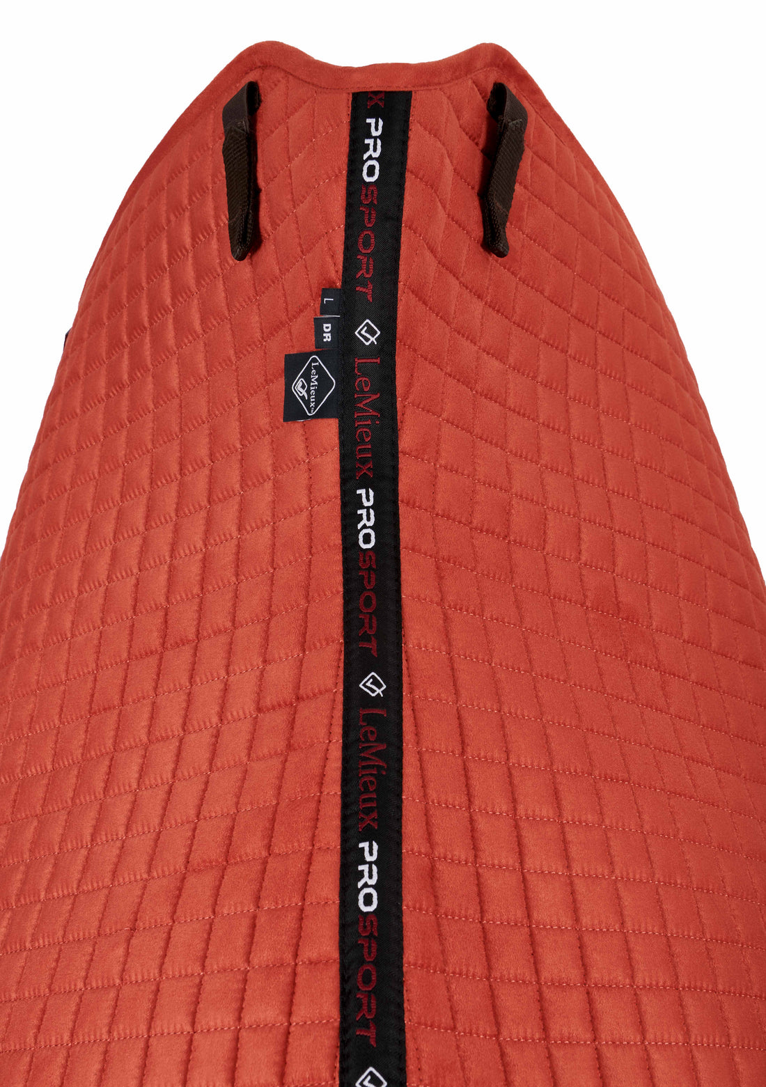 LeMieux Schabracke Luxury Suede Dressage Square sienna