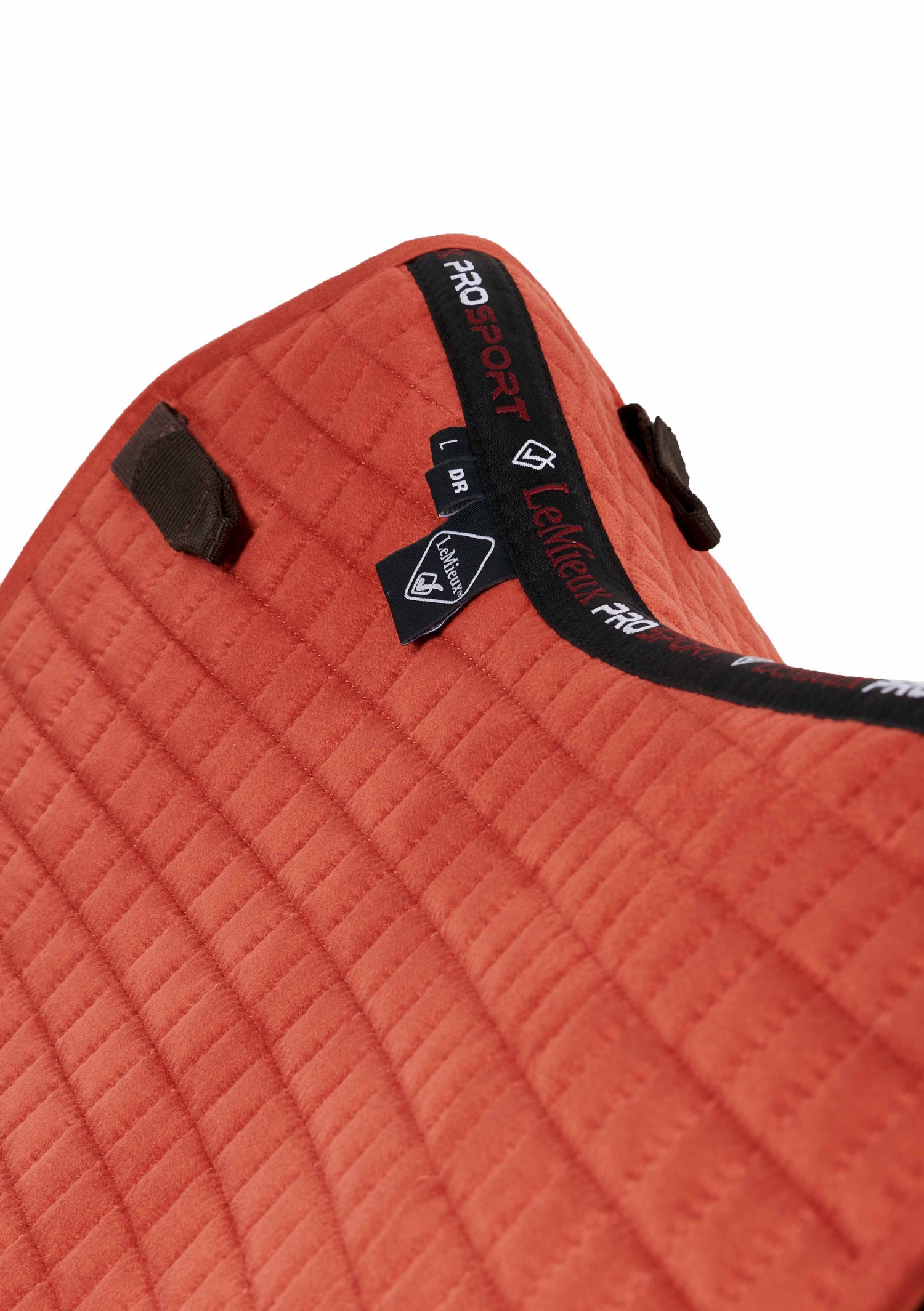 LeMieux Schabracke Luxury Suede Dressage Square sienna