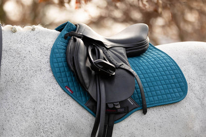 LeMieux Schabracke Luxury Suede Close Contact Square marine