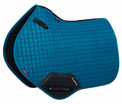 LeMieux Schabracke Luxury Suede Close Contact Square marine