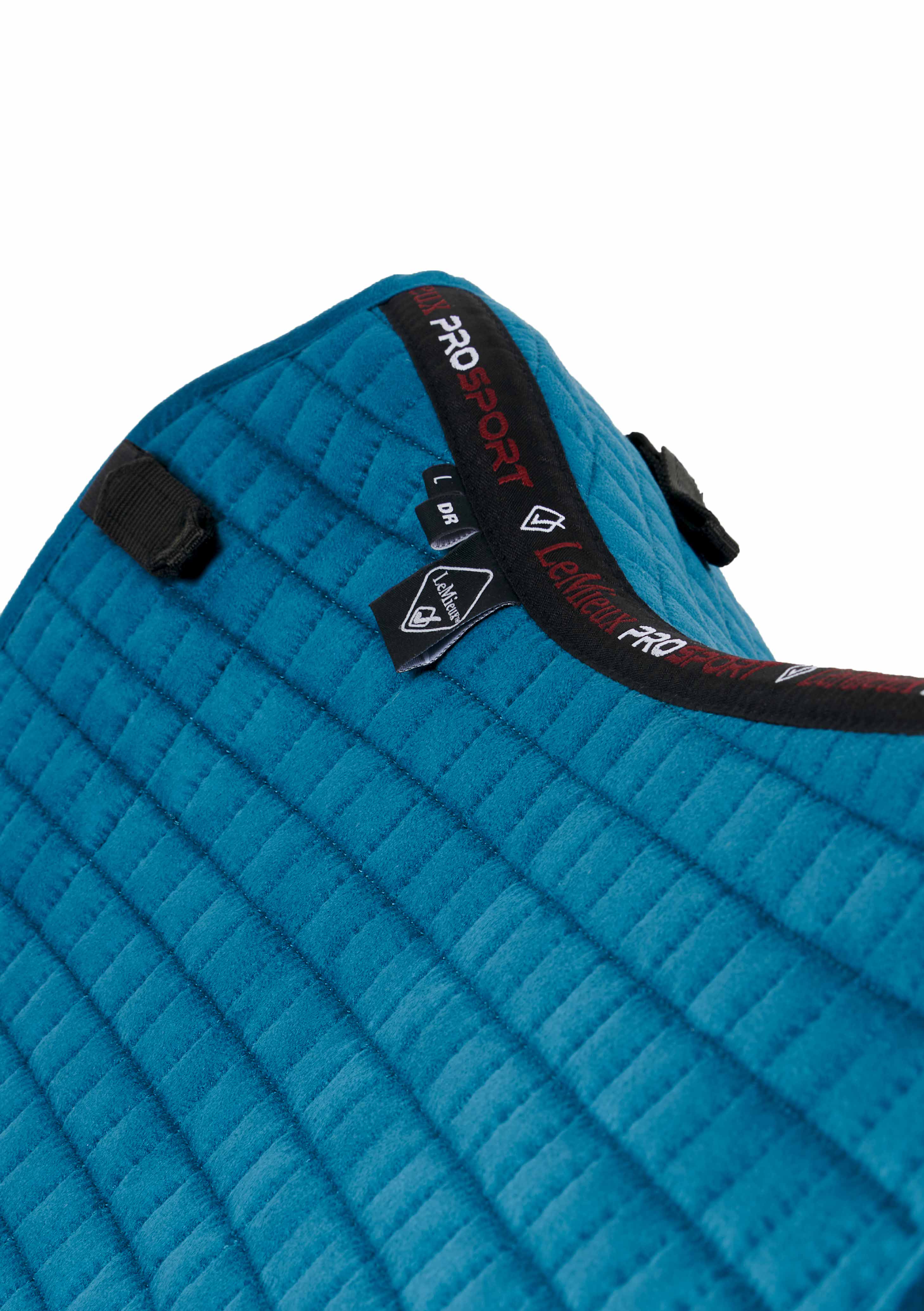 LeMieux saddle pad Luxury Suede Dressage Square marine