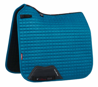 LeMieux Schabracke Luxury Suede Dressage Square marine