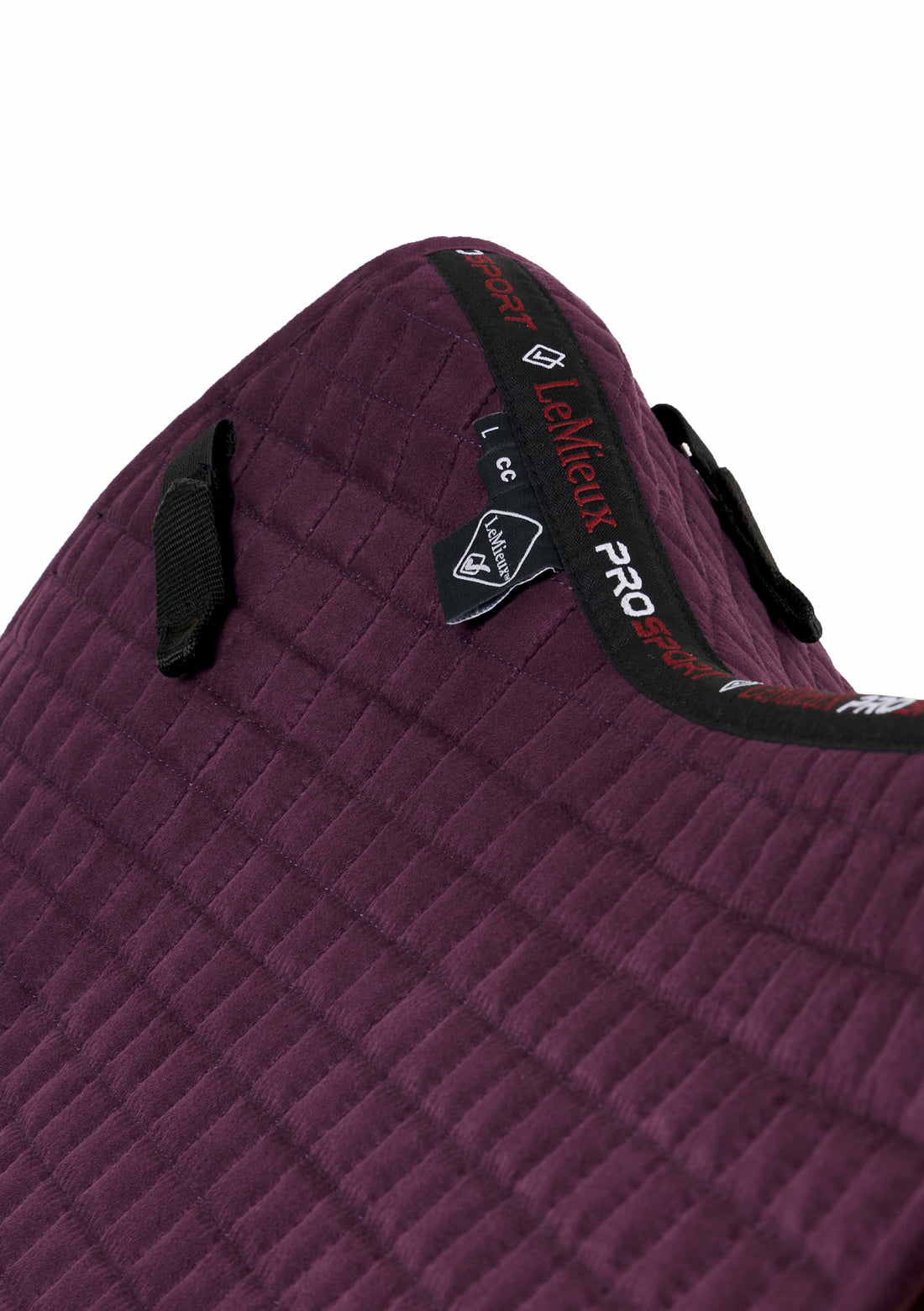 LeMieux Schabracke Luxury Suede Close Contact Square fig
