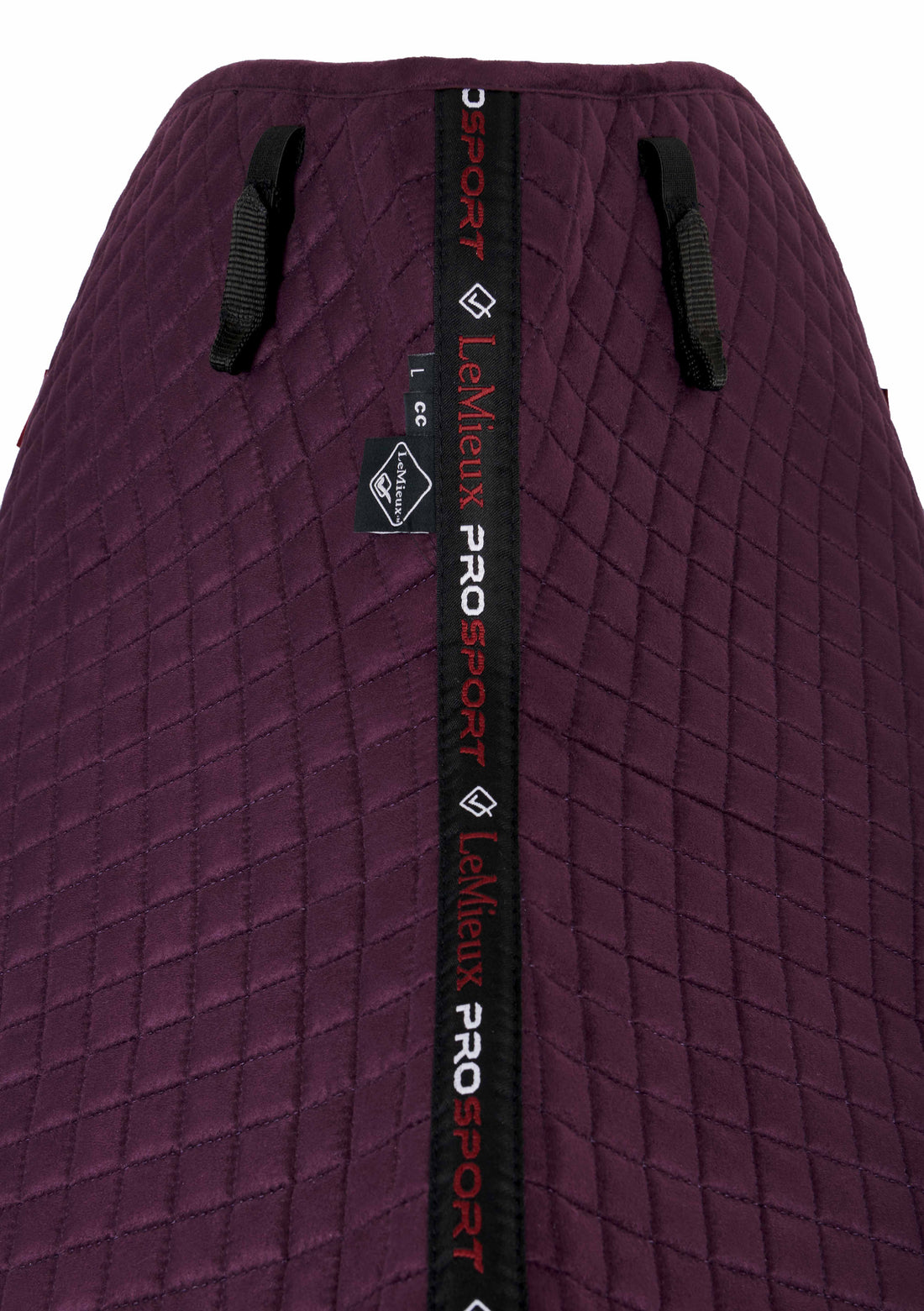 LeMieux Schabracke Luxury Suede Dressage Square fig