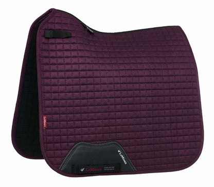 LeMieux Schabracke Luxury Suede Dressage Square fig