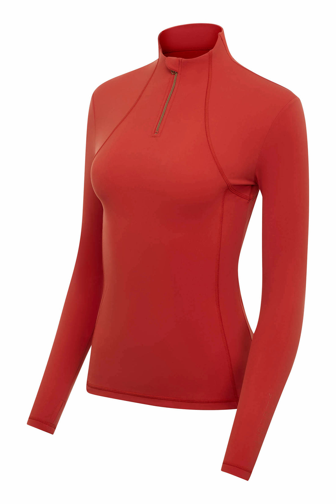 LeMieux Langarmshirt Liberte Zipped Neck Base Layer sienna