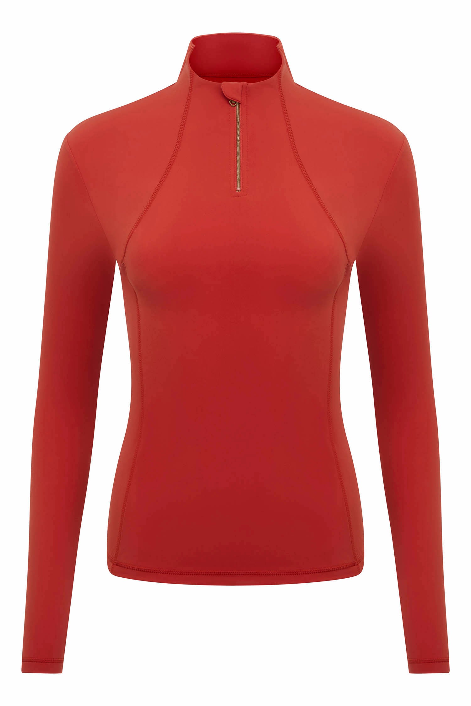 LeMieux Langarmshirt Liberte Zipped Neck Base Layer sienna