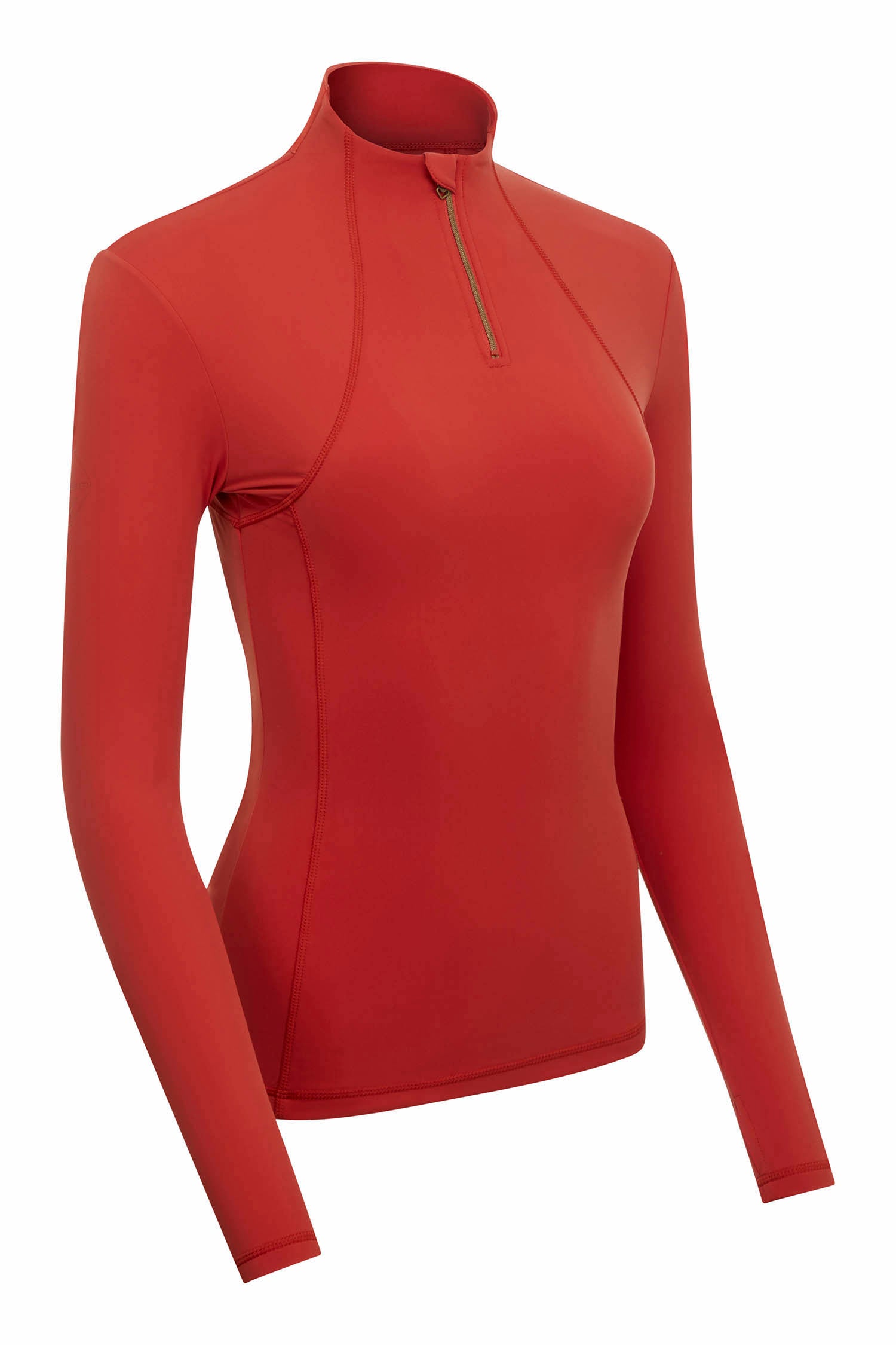 LeMieux Langarmshirt Liberte Zipped Neck Base Layer sienna