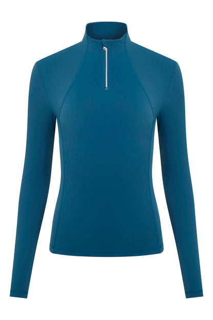 LeMieux Langarmshirt Liberte Zipped Neck Base Layer marine