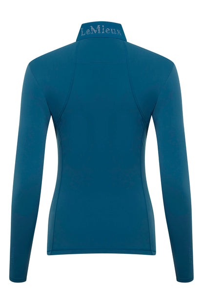 LeMieux Langarmshirt Liberte Zipped Neck Base Layer marine