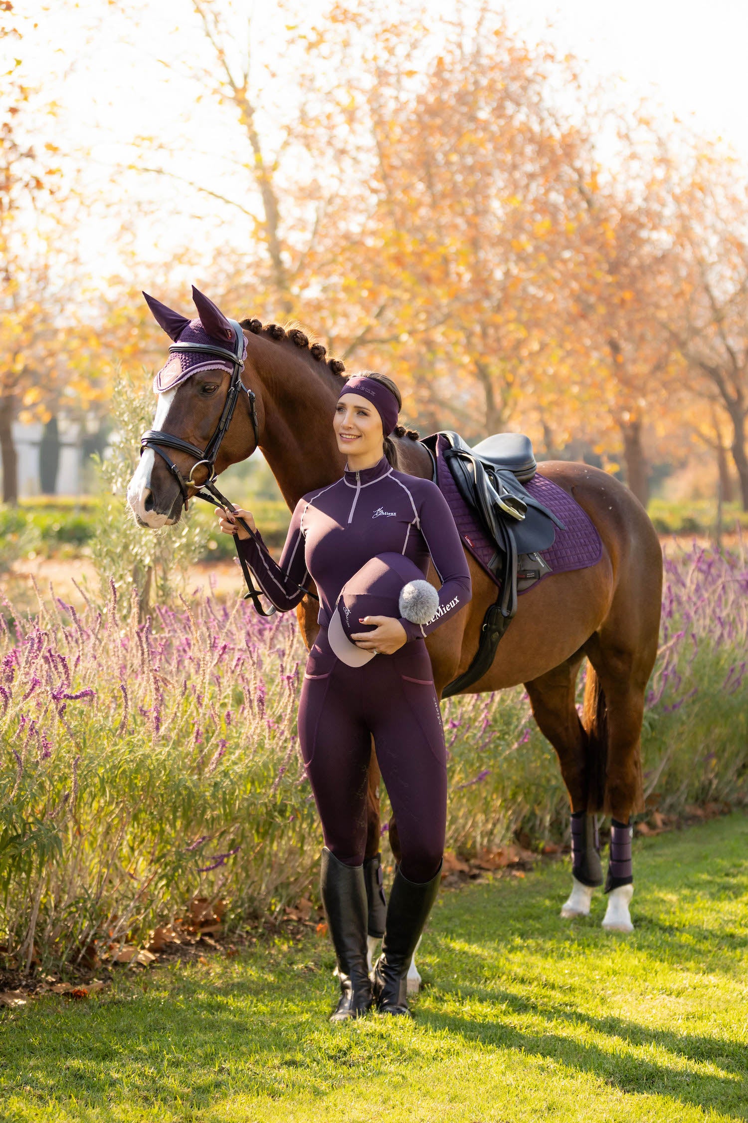 LeMieux riding leggings pull on breech silicone full seat fig