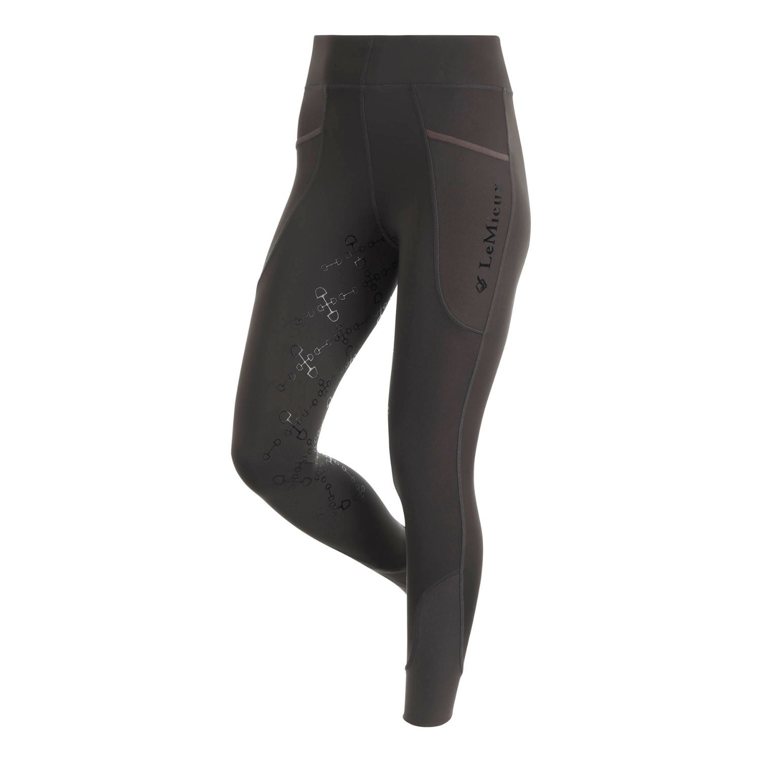 LeMieux riding leggings pull on breech silicone full seat liquorice