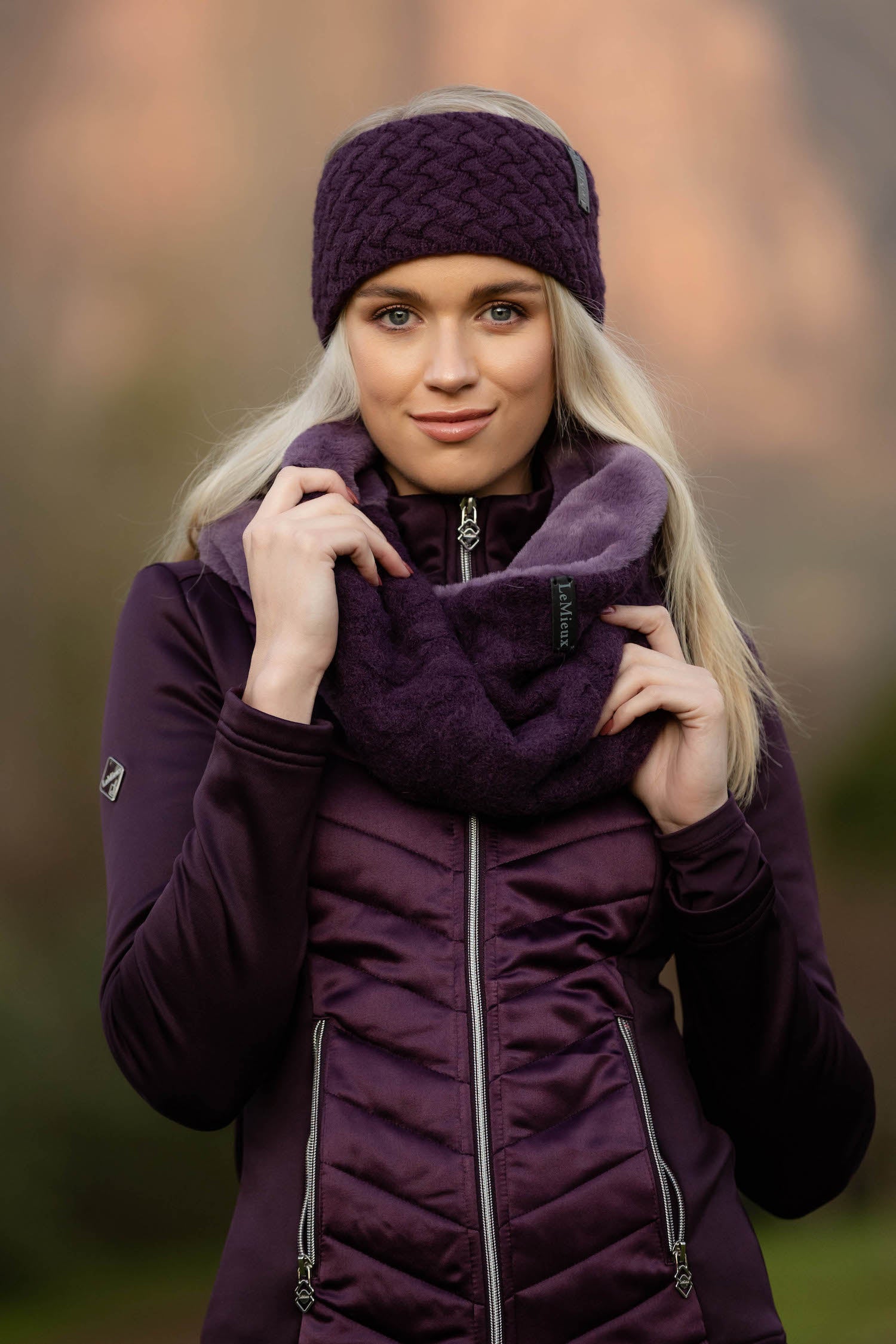 LeMieux Schlauchschal Cable Knit Snood fig