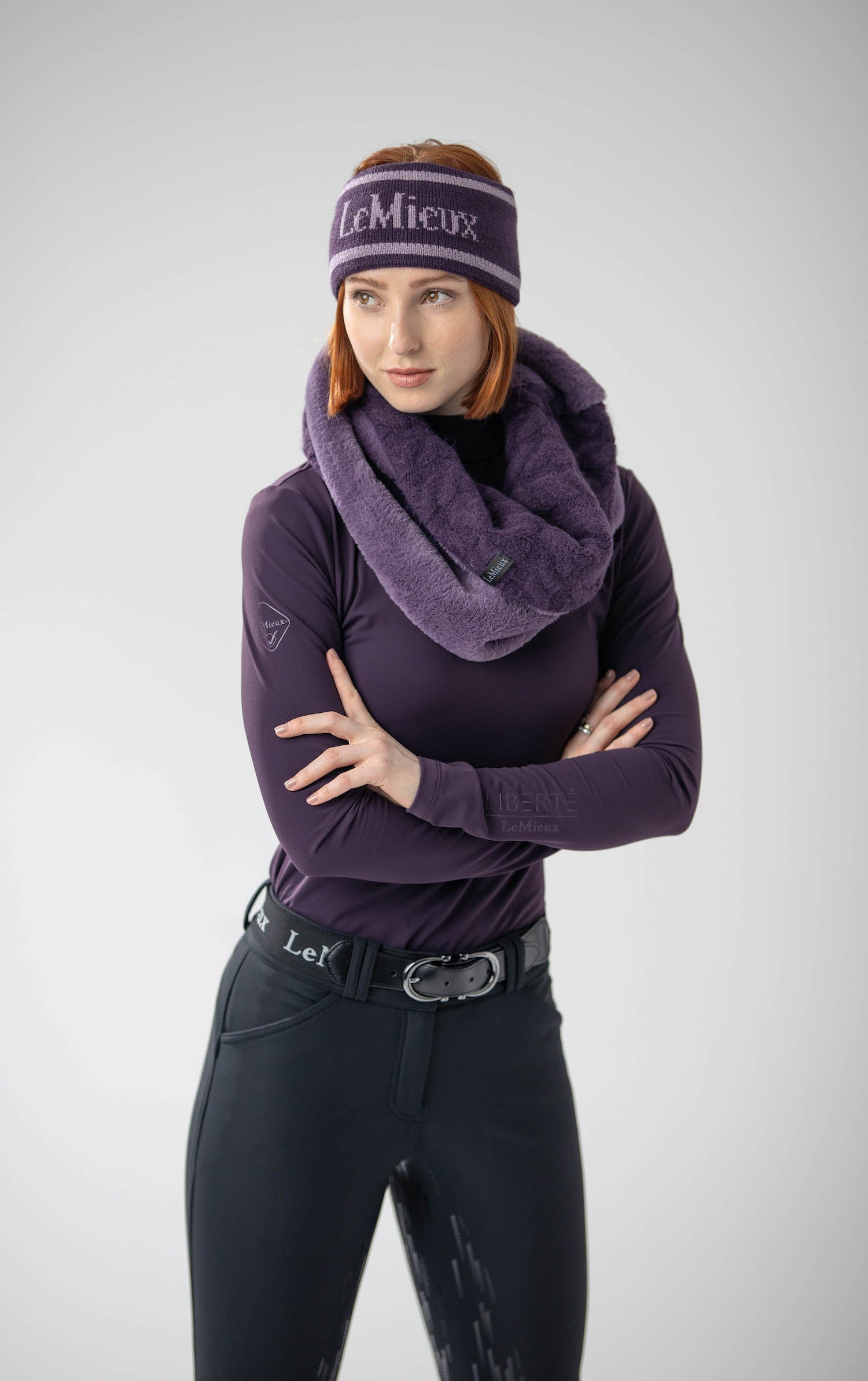 LeMieux Schlauchschal Cable Knit Snood fig
