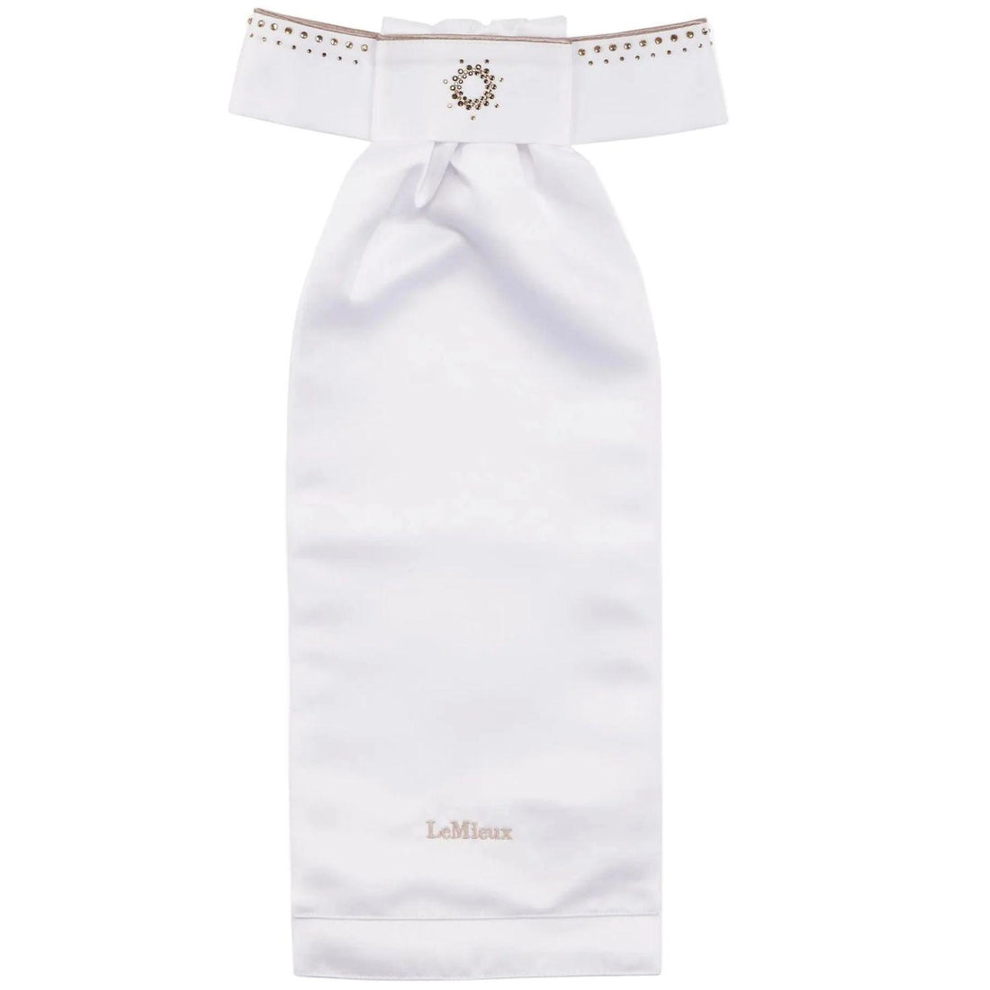 LeMieux Plastron Brilliance Weiß Espresso