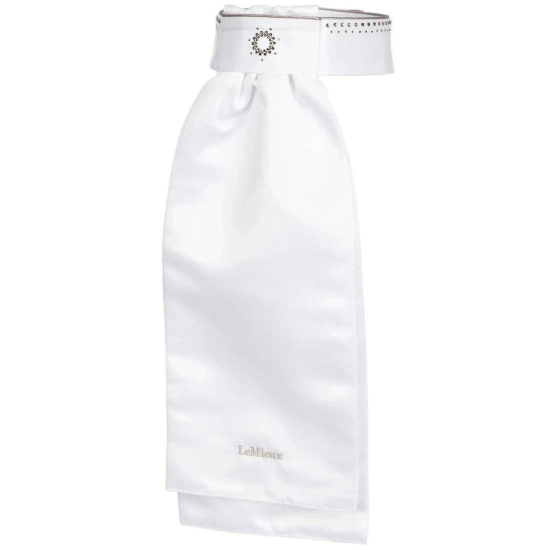 LeMieux Plastron Brilliance Weiß Espresso