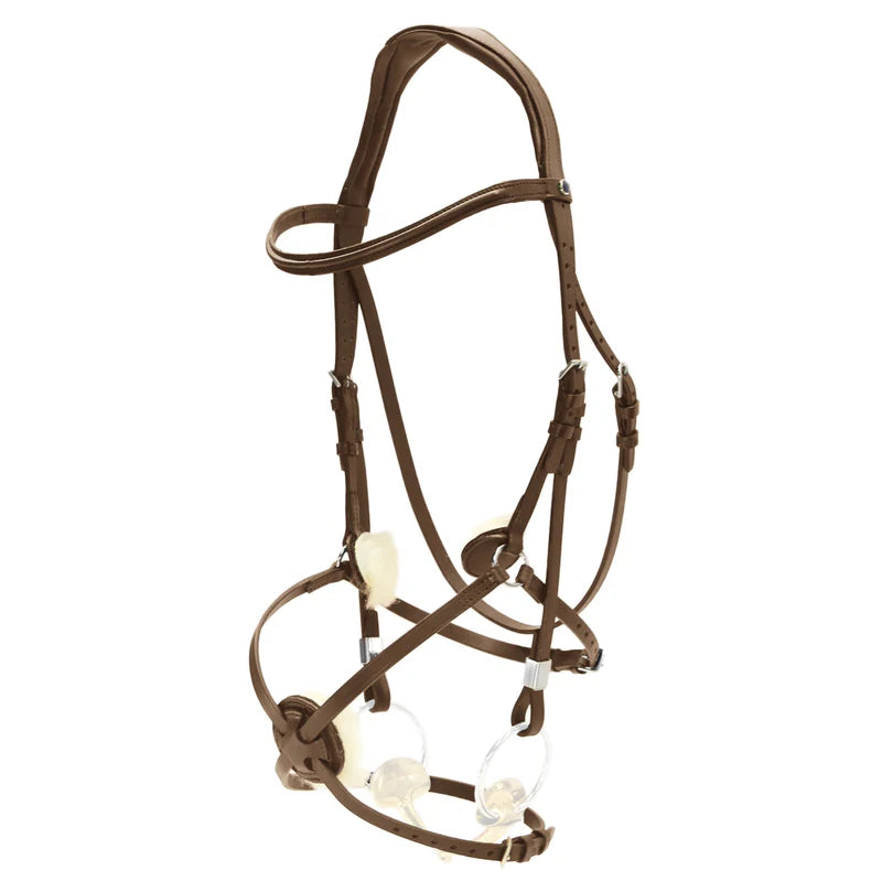 Stübben Trense 2700 Pro Jump mexikanisch in Ebony mit Slide &amp; Lock Verschluss, anatomisch gepolstertes Reithalfter für Springreiten und höchste Präzision.
