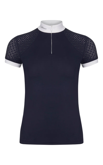 LeMieux Kurzarm Turniershirt Olivia Show Shirt Short Sleeve navy