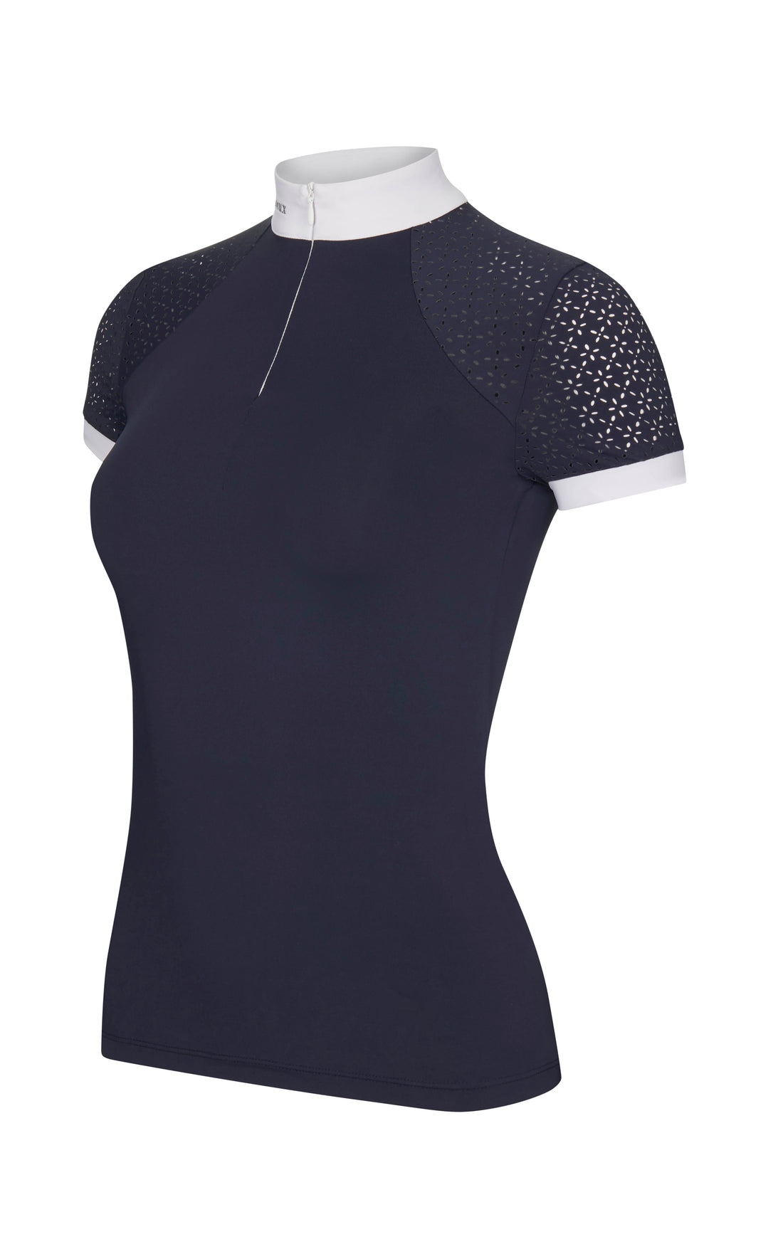 LeMieux Kurzarm Turniershirt Olivia Show Shirt Short Sleeve navy