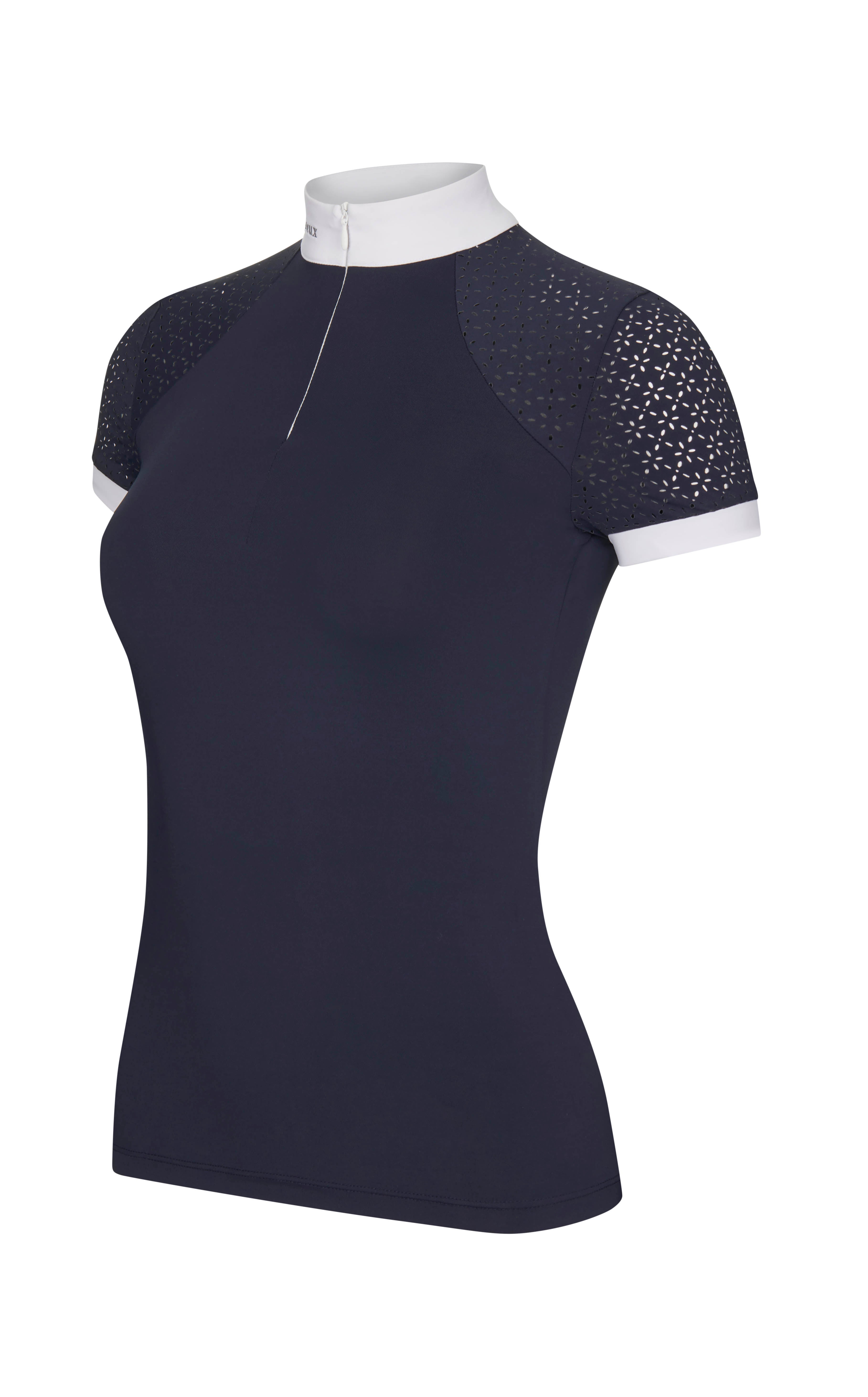 LeMieux Kurzarm Turniershirt Olivia Show Shirt Short Sleeve navy