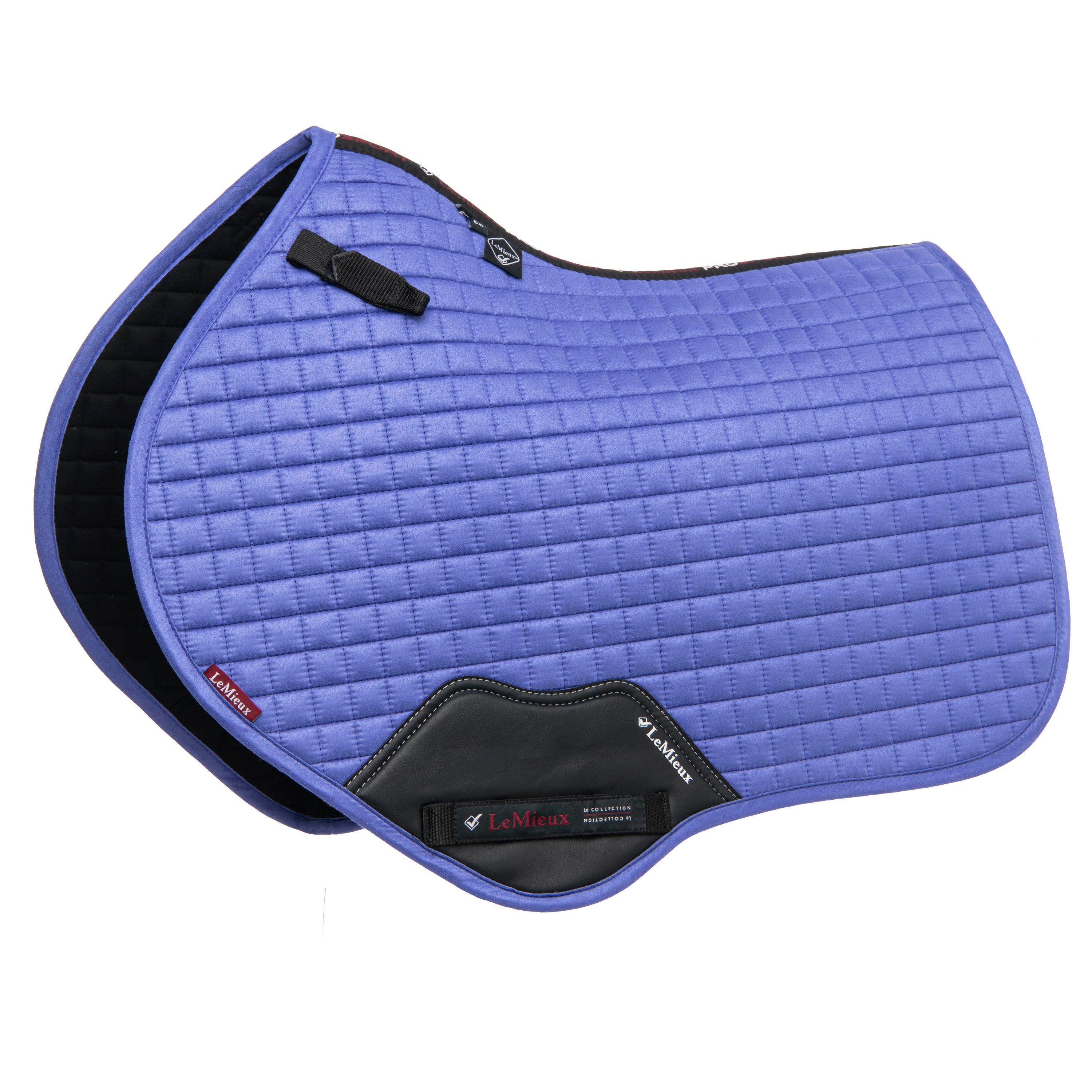 LeMieux saddle pad Luxury Suede Close Contact Square bluebell
