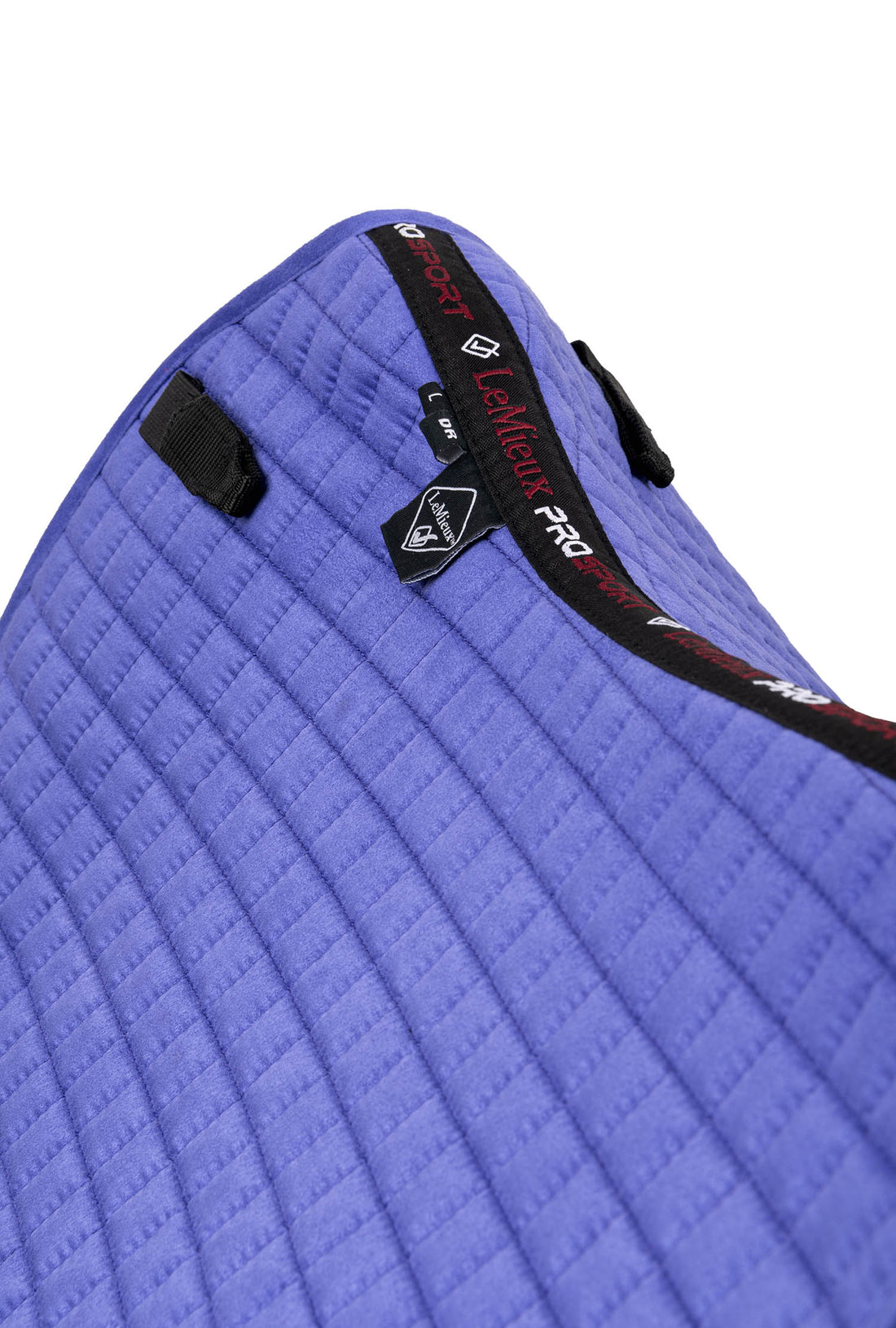 LeMieux Schabracke Luxury Suede Close Contact Square bluebell