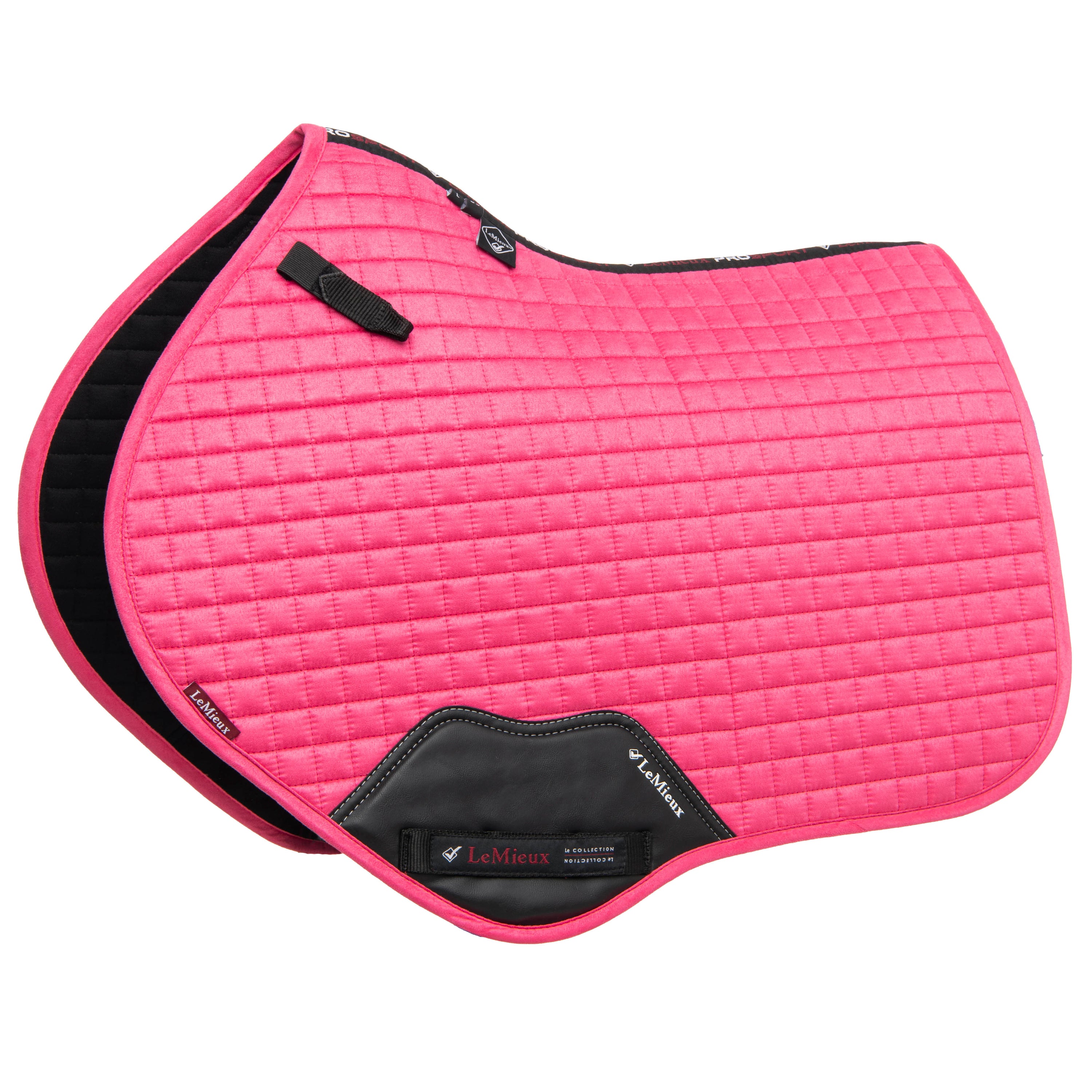 LeMieux saddle pad Luxury Suede Close Contact Square watermelon