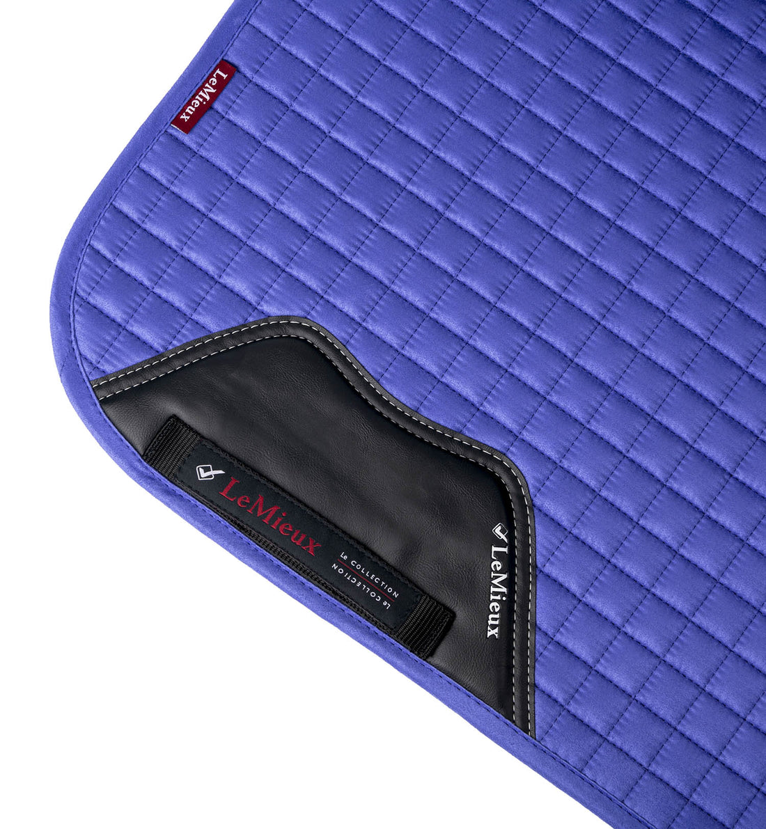 LeMieux saddle pad Luxury Suede Dressage Square bluebell