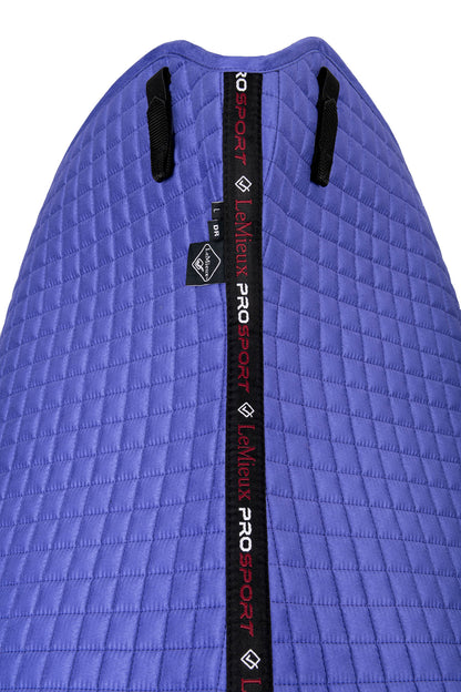 LeMieux saddle pad Luxury Suede Dressage Square bluebell