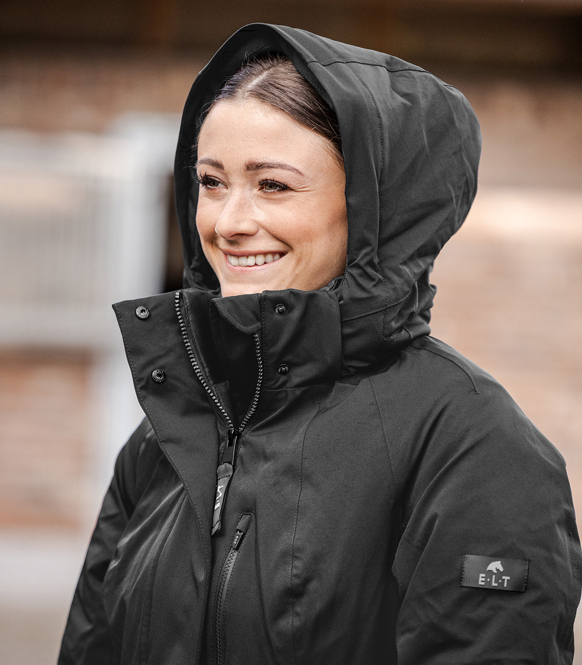 ELT Winter-Performance Reitmantel Opal in Schwarz, Ansicht 8